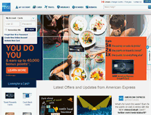 Tablet Screenshot of americanexpress.com