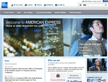 Tablet Screenshot of about.americanexpress.com