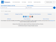 Tablet Screenshot of jobs.americanexpress.com